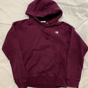 Cropped Berry Champion Hoodie